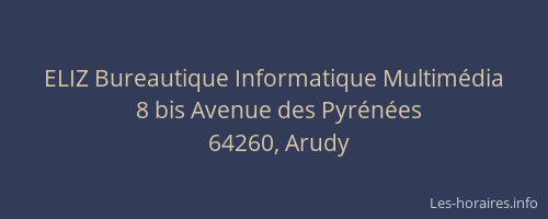 ELIZ Bureautique Informatique Multim&eacute;dia