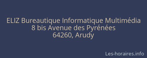 ELIZ Bureautique Informatique Multimédia