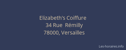 Elizabeth's Coiffure