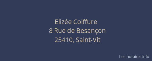 Eliz&eacute;e Coiffure