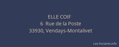 ELLE COIF