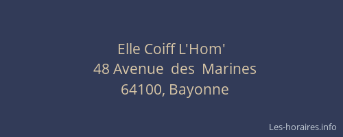 Elle Coiff L'Hom'