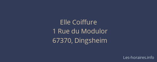 Elle Coiffure