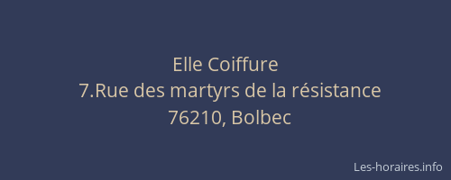 Elle Coiffure