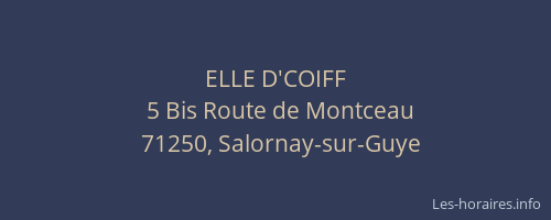 ELLE D'COIFF