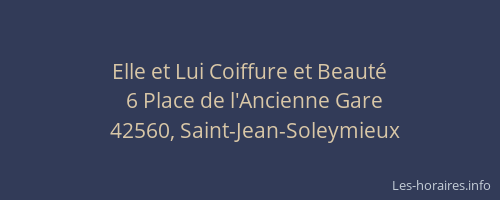Elle et Lui Coiffure et Beauté