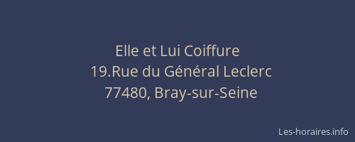 Elle et Lui Coiffure