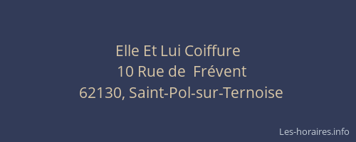 Elle Et Lui Coiffure