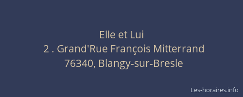Elle et Lui