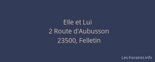 Elle et Lui