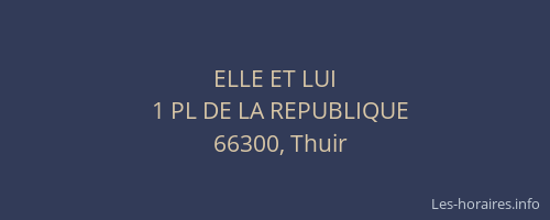 ELLE ET LUI