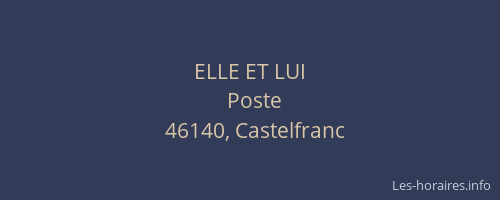 ELLE ET LUI