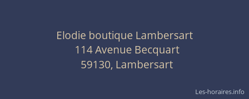 Elodie boutique Lambersart