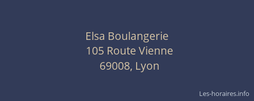 Elsa Boulangerie