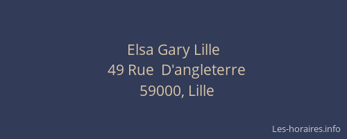 Elsa Gary Lille