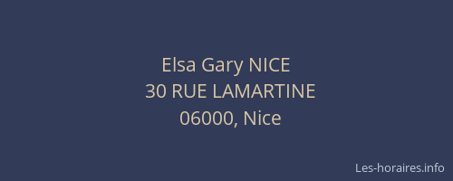Elsa Gary NICE