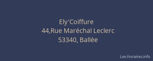 Ely'Coiffure