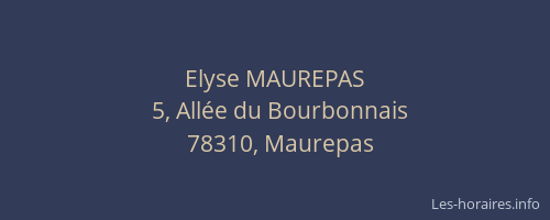 Elyse MAUREPAS