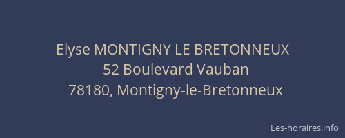Elyse MONTIGNY LE BRETONNEUX