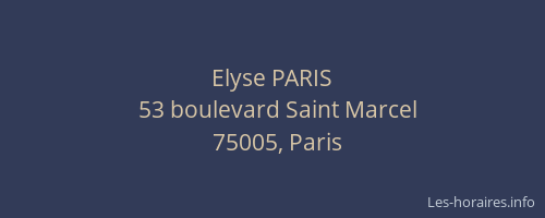 Elyse PARIS