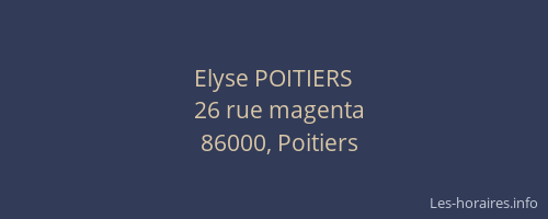 Elyse POITIERS