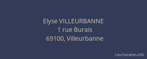 Elyse VILLEURBANNE