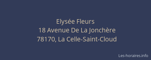 Elys&eacute;e Fleurs