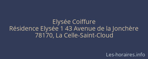 Elysée Coiffure