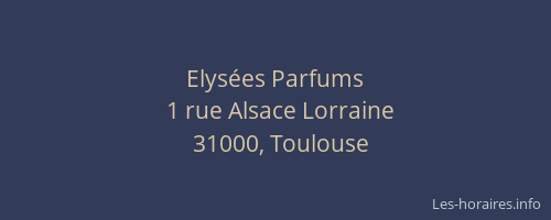 Elysées Parfums