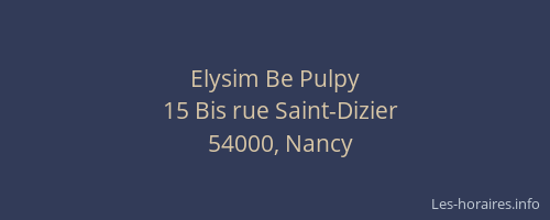 Elysim Be Pulpy