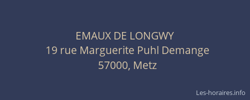 EMAUX DE LONGWY