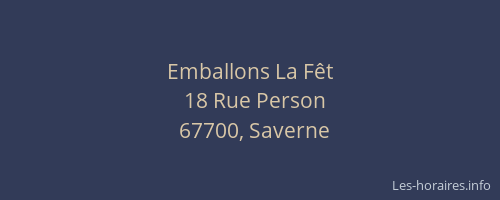 Emballons La Fêt
