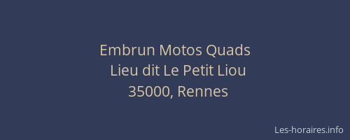 Embrun Motos Quads
