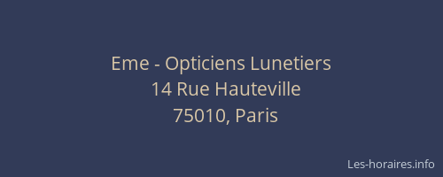 Eme - Opticiens Lunetiers