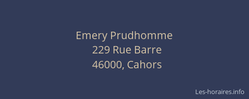 Emery Prudhomme
