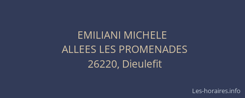 EMILIANI MICHELE
