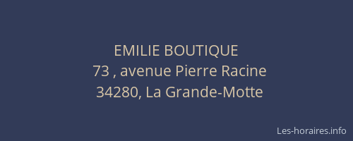 EMILIE BOUTIQUE