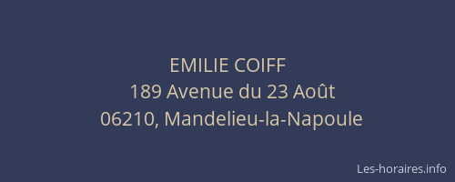 EMILIE COIFF
