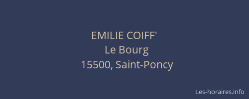 EMILIE COIFF'