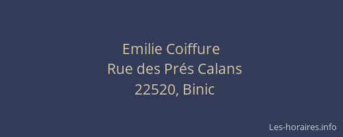 Emilie Coiffure