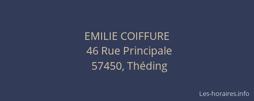 EMILIE COIFFURE