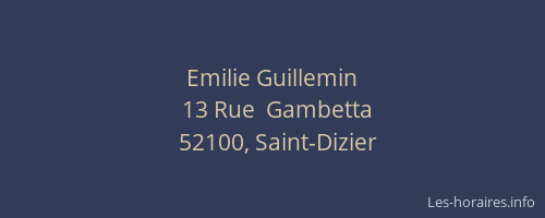Emilie Guillemin