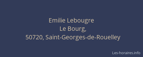 Emilie Lebougre