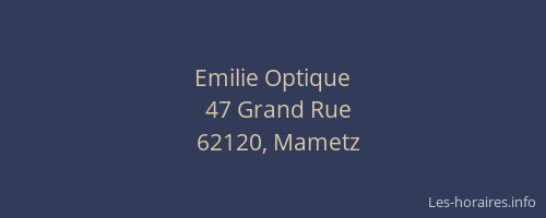 Emilie Optique