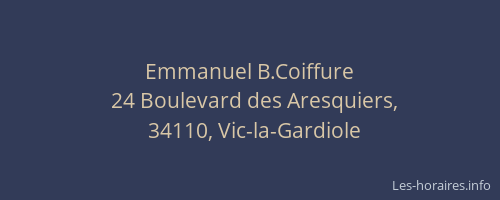 Emmanuel B.Coiffure
