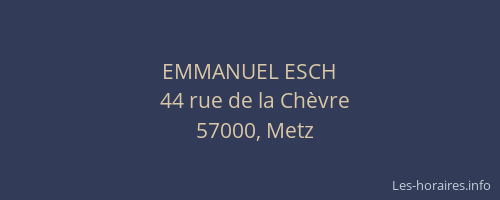 EMMANUEL ESCH