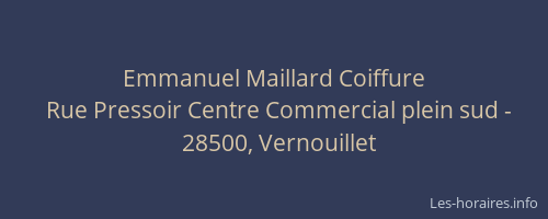 Emmanuel Maillard Coiffure