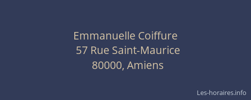 Emmanuelle Coiffure