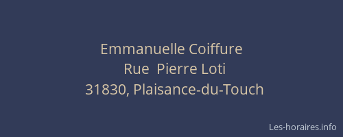 Emmanuelle Coiffure