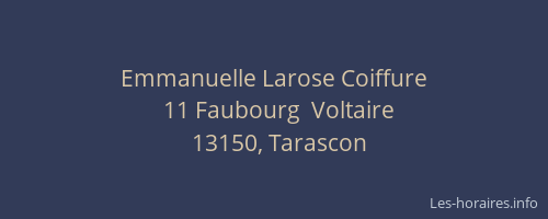 Emmanuelle Larose Coiffure